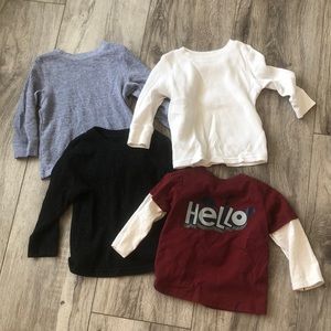 Lot of 18mo toddler long sleeve shirts